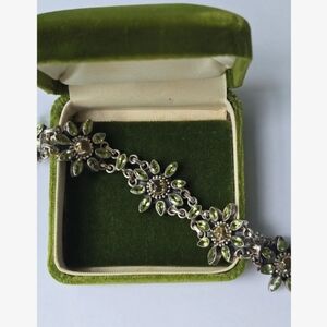 Floral Peridot Bracelet
